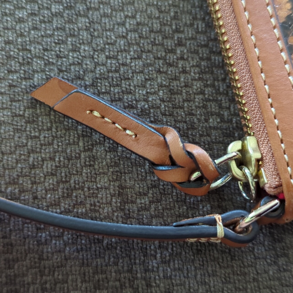 Dooney And Bourke Brown Python Wristlet - image 6